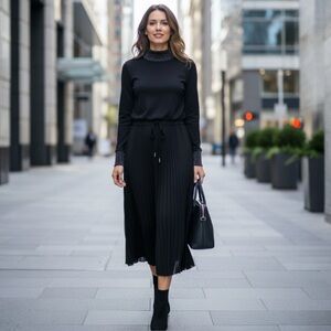 MARELLA sport BLACK DRESS METALLIC TRIM 6/8